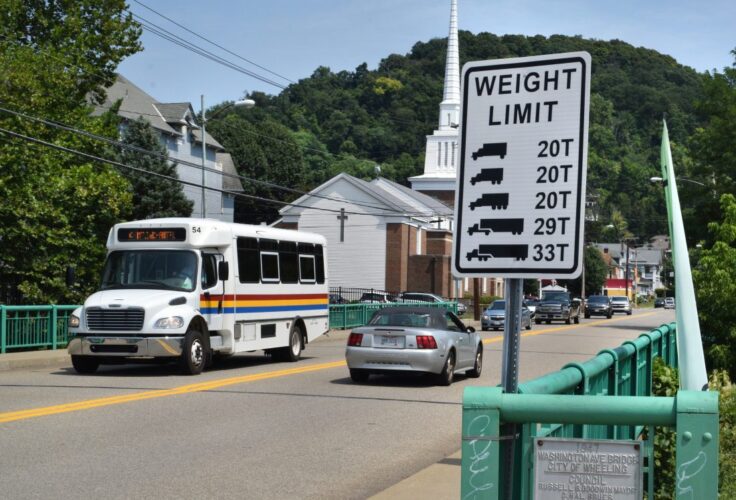 Washington Avenue Bridge in Wheeling Remains Open Today Due to Weather; Will Close Wednesday
